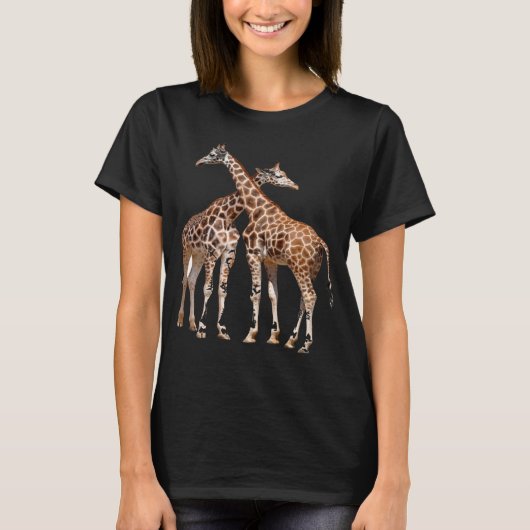 T-shirt Giraffe relation d'amour (Devant)