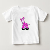 T-shirt Giraffe rose (Devant)