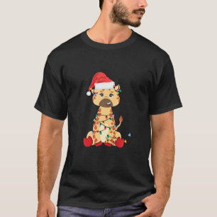 T-shirt Giraffe Twisted Christmas Lights animal Noël