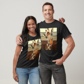 T-shirt Giraffe vintage (Unisexe)