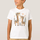 T-shirt Giraffe Whimsical Boho (Devant)