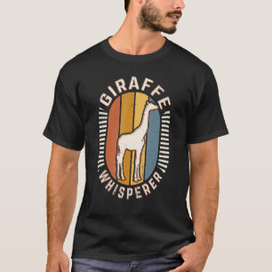 T-shirt Giraffe Whisperer Vintage Classic Retro Animal Lov