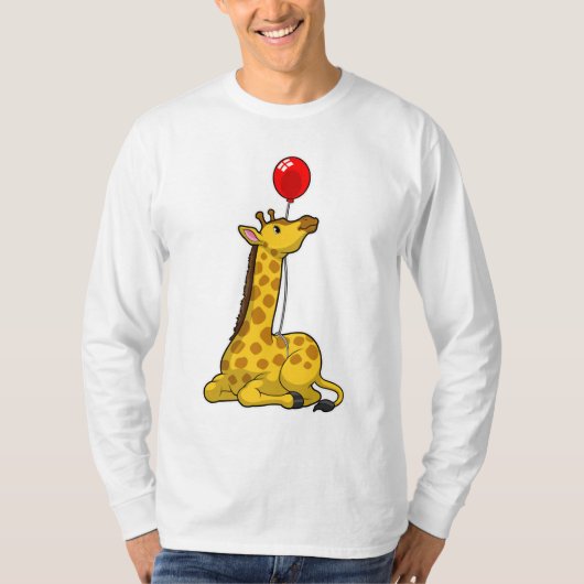T-shirt Giraffe with Balloon (Devant)
