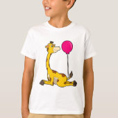 T-shirt Giraffe with Balloon (Devant)
