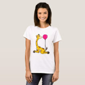 T-shirt Giraffe with Balloon (Devant entier)