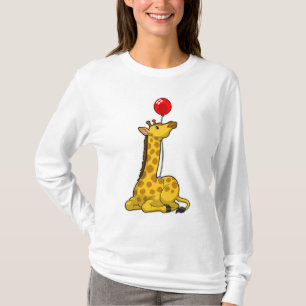 T-shirt Giraffe with Balloon