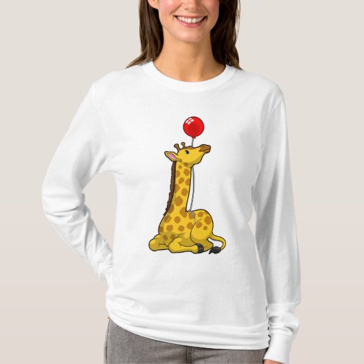 T-shirt Giraffe with Balloon (Devant)