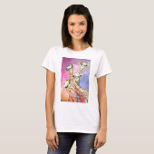 T-shirt Giraffe Wtercolor Funny Animal (Devant entier)