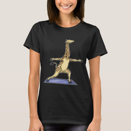 T-shirt Giraffe Yoga Méditation Fitness (Devant)