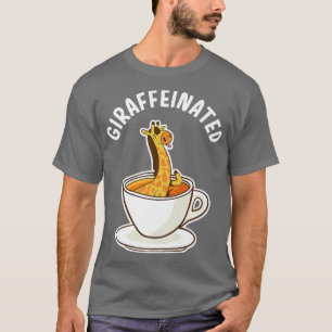 T-shirt Giraffeiné Giraffiné Et Caféine Giraffe Safari