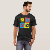 T-shirt Giraffes colorées (Devant entier)