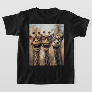 T-shirt Giraffes de toiture en lunettes