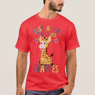T-shirt Giraffes Juste Une Fille Qui Aime Les Giraffes