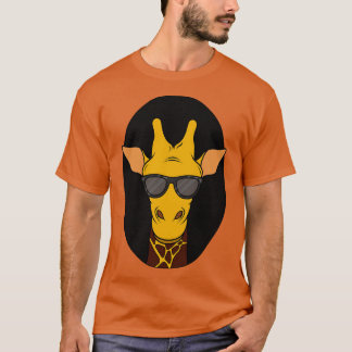 T-shirt Girafffe avec lunettes de soleil