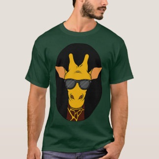 T-shirt Girafffe avec lunettes de soleil