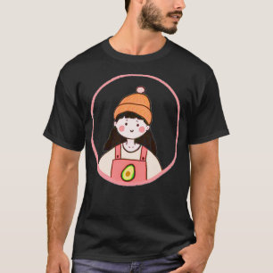 T-shirt Girl Avocado Vintage SA