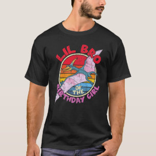 T-shirt Girl Birthday I Lil Bro I Pterodactylus I Family