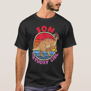 T-shirt Girl Birthday I Son I Parasaurolophus I Family Mat