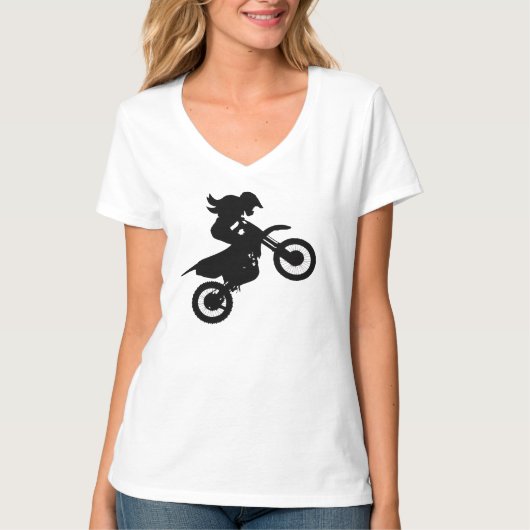 T-shirt Girl Dirt Bike (Devant)