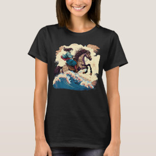 T-shirt Girl Horse équitation équestre japonais esthétique