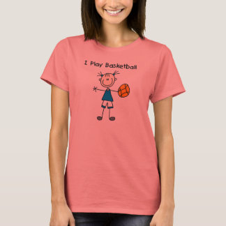 T-shirt Girl I Jouer maillots et cadeaux de basket-ball