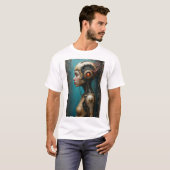 T-shirt Girl In Computer Mechanical Body (Devant entier)