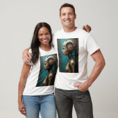 T-shirt Girl In Computer Mechanical Body (Unisexe)