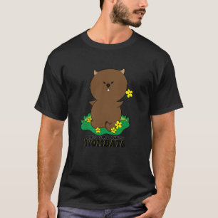 T-shirt Girl Likes Wildlife Animals Wombats Nature Rodent
