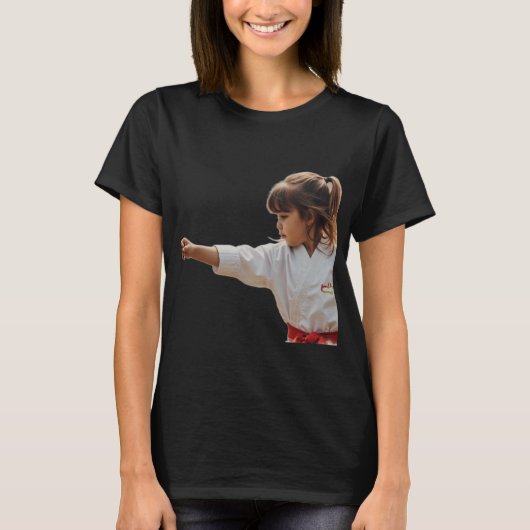 T-shirt girl martial arts (Devant)
