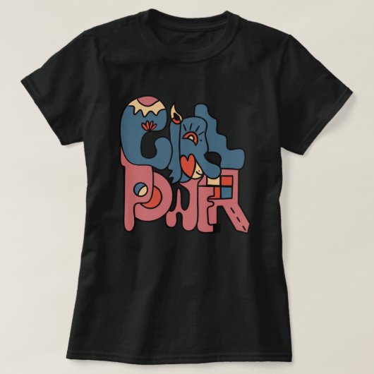 T-shirt Girl Power (Design devant)
