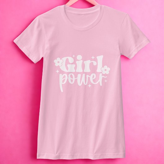 T-shirt Girl Power Pink