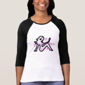 T-shirt Girl Pwnge Baseball Tee (Devant)