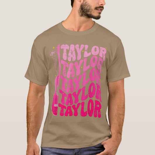 T-shirt Girl Retroaylor First Name Personalized Birthday g (Devant)