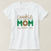 T-shirt Girl Scout Cookie Mom Appreciation Custom (Design devant)
