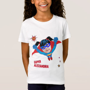 T-Shirt Girl Superhero Flying 💥 Birthday Photo