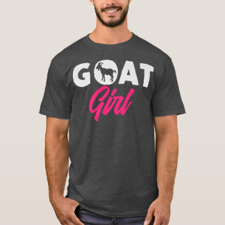 T-shirt Girl Who Loves Goats Goat Joke Farmer Breeding