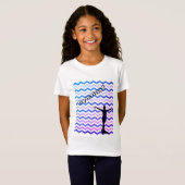 T-shirt Girls Chevron Gymnast Gymnastique (Devant entier)