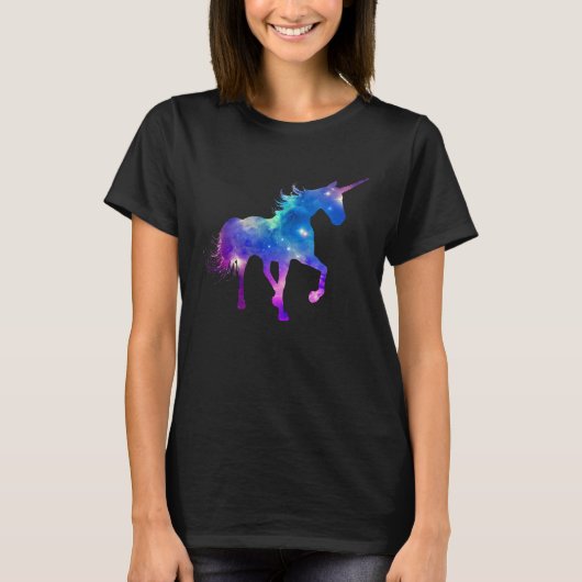 T-shirt Girls cute unicorn ladies (Devant)