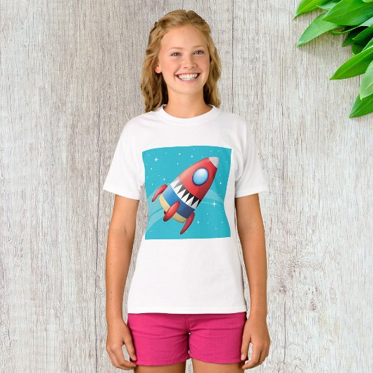T-shirt Girls de vaisseau spatial volant