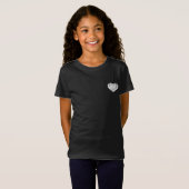 T-Shirt Girls design de style coeur (Devant entier)