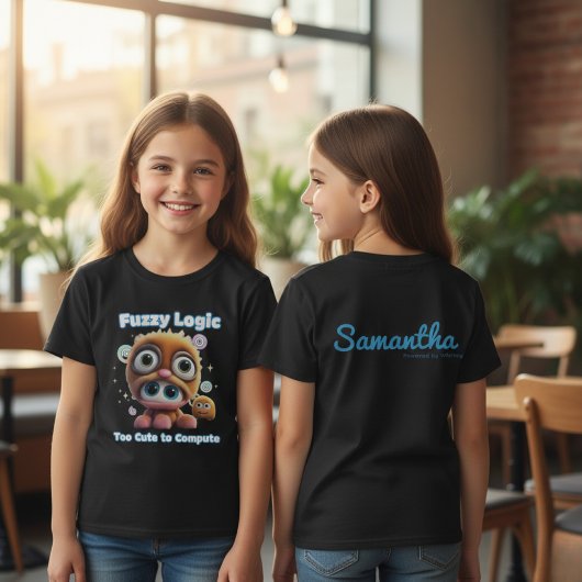 T-shirt Girls' Fuzzy Logic Tech Pun