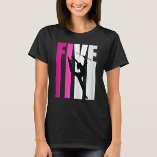 T-shirt Girls Gymnastique rythmique 5e anniversaire Baton