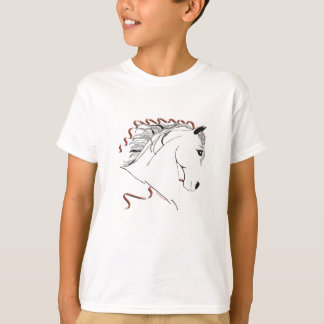 T-shirt Girls Horse Crazy Ringer