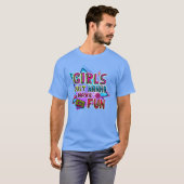 T-shirt GIRLS JUST WANNA 80S HAVE FUN retro (Devant entier)