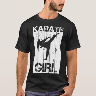 T-shirt Girls Karate Uniformes Martial Arts