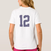 T-shirt Girls Modern Soccer Jersey Nombre Sports (Dos)