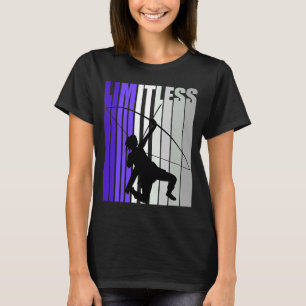 T-shirt Girls Purple Archery Anniversaire Retro Graphisme 