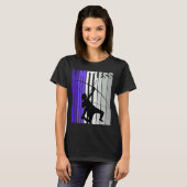 T-shirt Girls Purple Archery Anniversaire Retro Graphisme (Devant entier)