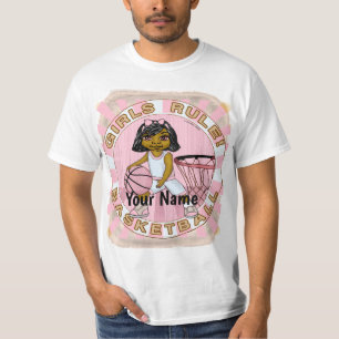T-shirt Girls Rules Basketball