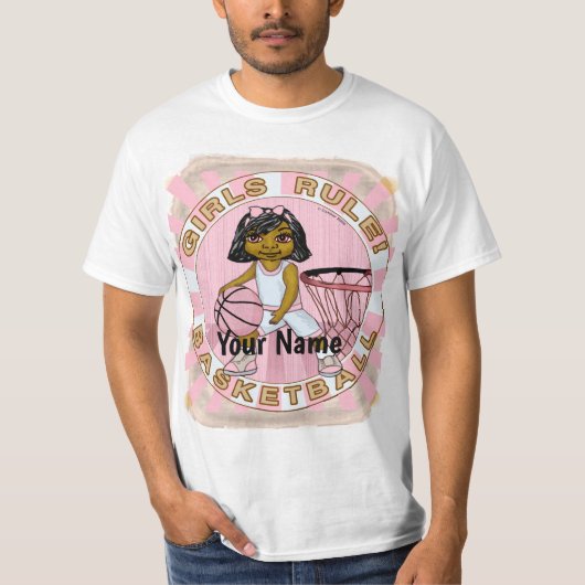 T-shirt Girls Rules Basketball (Devant)